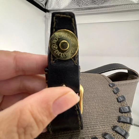 Fendi Vintage Black and Brown Crossbody Bag - Picture 9 of 15